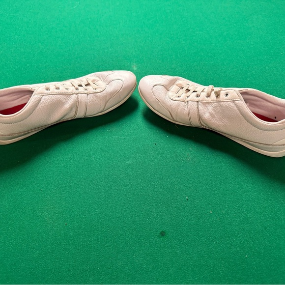 B1 / Lacoste White Sneakers for Women with Elastic Lases - Picture 8 of 10